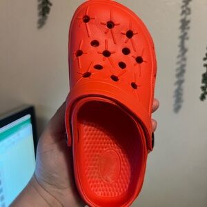 Red look a like crocs